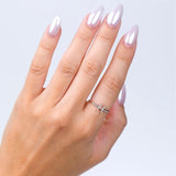 1/20 Ctw Initial 'P' Round Cut Diamond Fashion Ring in 10K Yellow Gold