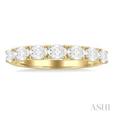 1 Ctw East-West Oval Cut Diamond Fashion Band in 14K Yellow Gold