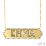 .50CTRDDM"EMMA"NM PLT NK-SML YG 10K-S*