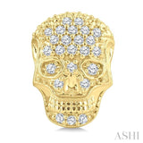 .15CTRDDM PETITE SKULL ER YG 10K-S*