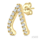 .15CTRDDM WISH BONE PETITE ER YG 10K-S*