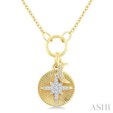 .12CTRDDM STAR CHARM PD YW 10K-G+CH*
