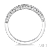 1/2 ctw Round Cut Diamond Wedding Band in 14K White Gold