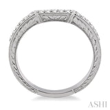 1/8 Ctw Round Cut Diamond Matching Wedding Band in 14K White Gold