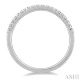 1/5 ctw Round Cut Diamond Wedding Band in 14K White Gold