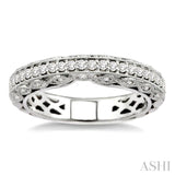 3/8 Ctw Diamond Matching Wedding Band in 14K White Gold