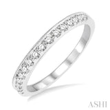 3/8 Ctw Round Cut Diamond Wedding Band in 14K White Gold