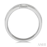1/2 Ctw Split Baguette Diamond Fashion Ring in 14K White Gold