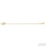 1/6 Ctw Petite Circular Disc Round Cut Diamond Fashion Bracelet in 10K Yellow Gold