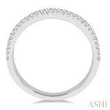 1/3 Ctw Round Diamond Wedding Band in 14K White Gold