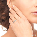 1/3 Ctw Round Diamond Wedding Band in 14K White Gold
