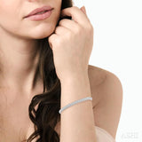 2 ctw Round Cut Diamond Bangle in 14K White Gold