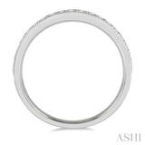1/3 Ctw Round Cut Diamond Wedding Band in 14K White Gold
