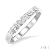 3/8 Ctw Princess Cut Diamond Wedding Band in 14K White Gold