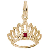 14 KT TIARA W/BIRTHSTONE-JAN