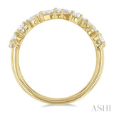 1 1/10 Ctw Mixed Shape Diamond Fashion Ring in 14K Yellow Gold