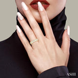 1 1/2 Ctw 5-Stone Bezel Set Oval Cut Diamond Fashion Band in 14K Yellow Gold