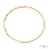 .75CTRDDM CLOVER BANGLE YG 14K-G*