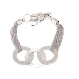 Sterling Silver Three-Ring Bracelet 