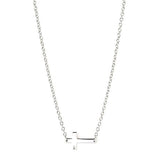 Diva Sideways Cross Pendant 