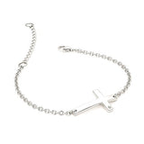 Diva Sideways Cross Bracelet