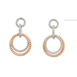 Sterling Silver Rose Sm. Ring Earring 