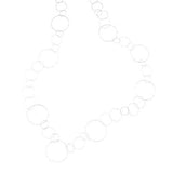 Sterling Silver Circle Sparkle Necklace 