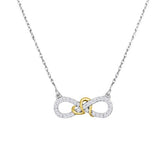 .15 CTTW SHH INFINITY NECKLACE 