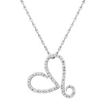 1/10 CTTW SHH DIAMOND AND SILVER PENDANT