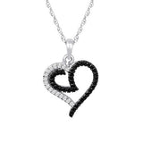 .15 CTTW SHH BLACK DIAMOND PENDANT 