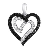 1/3 CTTW SHH BLACK DIAMOND PENDANT 