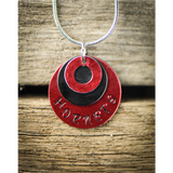 Three Piece customizable Pendant.