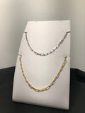Sterling Silver 18” PaperClip Necklace with option of Yellow Gold Plated