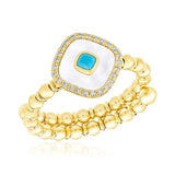 Colored Stone Rings  -  Women'