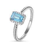Colored Stone Rings  -  Women'