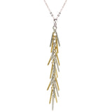 STERLING SILVER YELLOW GOLD PLATED JACQUELINE NECKLACE