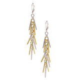 STERLING SILVER YELLOW GOLD PLATED JACQUELINE EARRINGS