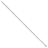 Sterling Silver 2mm Fancy Anchor Pendant Chain Anklet