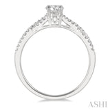 Light Weight Diamond Engagement Ring