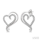 Heart Shape Diamond Earrings