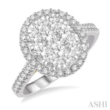 Oval Shape Lovebright Essential Diamond Ring