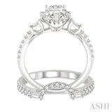 Pear Shape Diamond Wedding Set