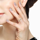 Swirl Diamond Fashion Ring