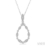 Drop Shape Diamond Fashion Pendant