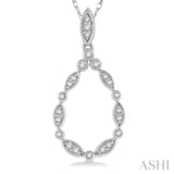Drop Shape Diamond Fashion Pendant