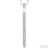 Diamond Straight Bar Pendant