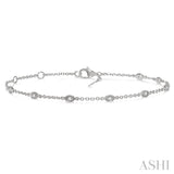 Marquise Shape Diamond Station Bracelet