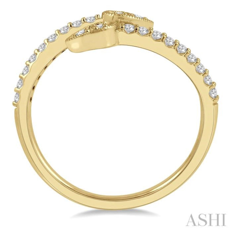 Pear Shape Open Diamond Fashion Ring
