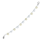 STERLING SILVER AND YELLOW GOLD PLATED IMAGINATION BRACELET