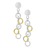 STERLING SILVER AND YELLOW GOLD PLATED IMAGINATION EARRINGS